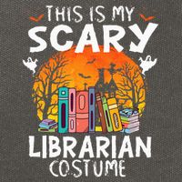 This Is My Scary Librarian Costume Funny Halloween Library Cotton Canvas Backpack