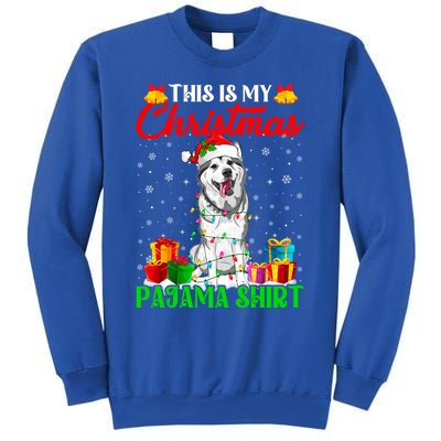 This Is My Christmas Pajama Siberian Husky Dog Xmas Great Gift Sweatshirt