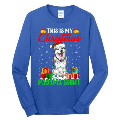 This Is My Christmas Pajama Siberian Husky Dog Xmas Great Gift Tall Long Sleeve T-Shirt