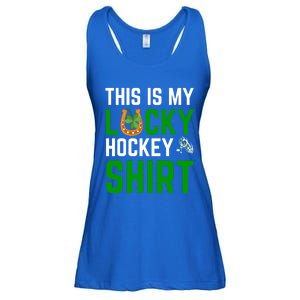 This Is My Lucky Hockey Gift Sport Game St Patrick's Day Gift Ladies Essential Flowy Tank