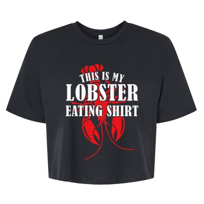 This is My Lobster Eating Lobster  Bella+Canvas Jersey Crop Tee