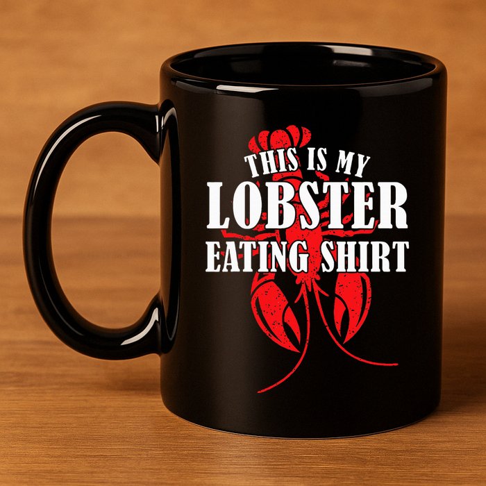 This is My Lobster Eating Lobster  11oz C Handle Ceramic Mug