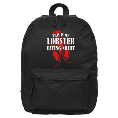 This is My Lobster Eating Lobster  16 in Basic Backpack