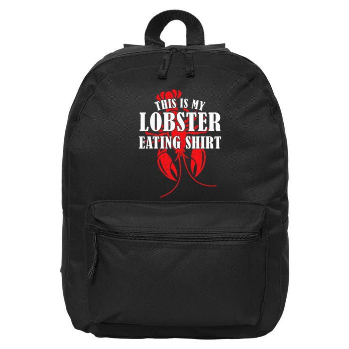 This is My Lobster Eating Lobster  16 in Basic Backpack
