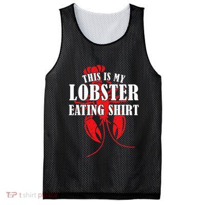 This is My Lobster Eating Lobster  Mesh Reversible Basketball Jersey Tank