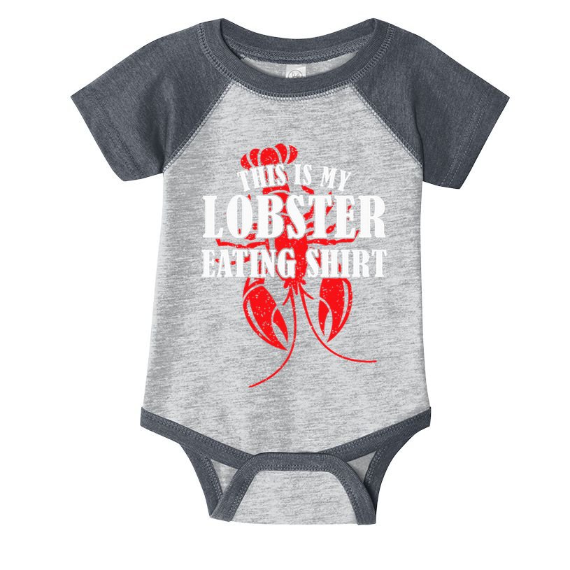 This is My Lobster Eating Lobster  Infant Baby Jersey Bodysuit