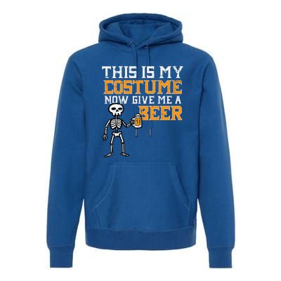 This Is My Costume Funny Skeleton Halloween Dad Premium Hoodie