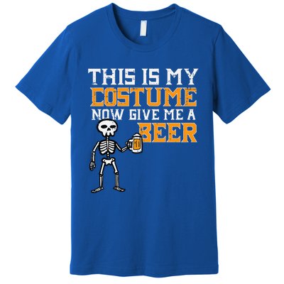 This Is My Costume Funny Skeleton Halloween Dad Premium T-Shirt