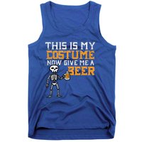 This Is My Costume Funny Skeleton Halloween Dad Tank Top