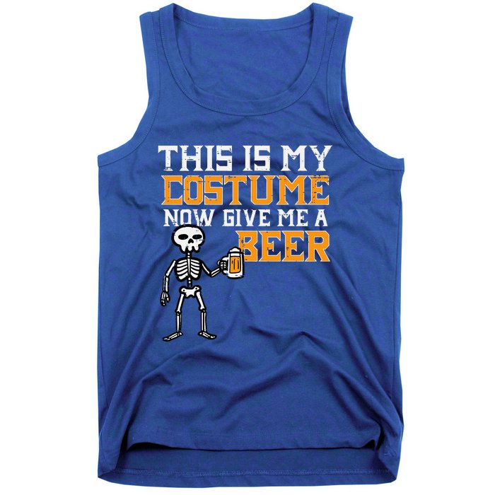 This Is My Costume Funny Skeleton Halloween Dad Tank Top