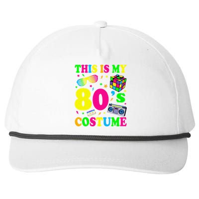 This Is My 80s Costume Fancy Dress Party Idea Halloween Snapback Five-Panel Rope Hat