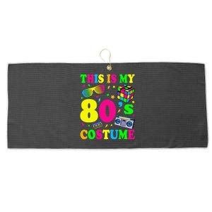 This Is My 80s Costume Fancy Dress Party Idea Halloween Large Microfiber Waffle Golf Towel