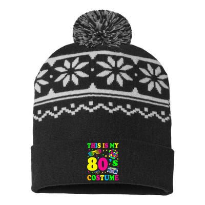 This Is My 80s Costume Fancy Dress Party Idea Halloween USA-Made Snowflake Beanie