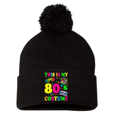 This Is My 80s Costume Fancy Dress Party Idea Halloween Pom Pom 12in Knit Beanie