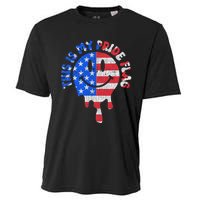 This Is My Pride Flag USA Happy Face American 4th Of July Cooling Performance Crew T-Shirt