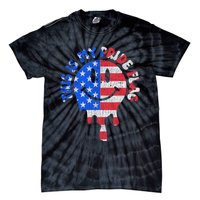 This Is My Pride Flag USA Happy Face American 4th Of July Tie-Dye T-Shirt