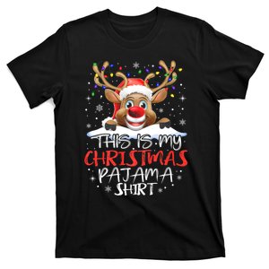 This Is My Christmas Pajama Reindeer T-Shirt