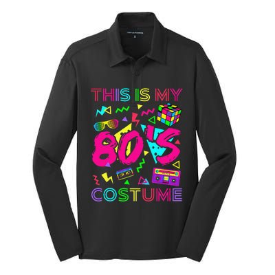 This Is My 80s Costume 1980s Party 80S Silk Touch Performance Long Sleeve Polo