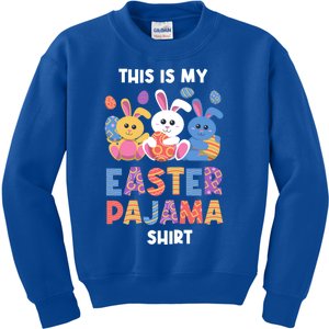 This Is My Easter Pajama Gift Easter Eggs Gift Kids Sweatshirt