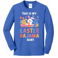 This Is My Easter Pajama Gift Easter Eggs Gift Kids Long Sleeve Shirt