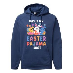 This Is My Easter Pajama Gift Easter Eggs Gift Performance Fleece Hoodie