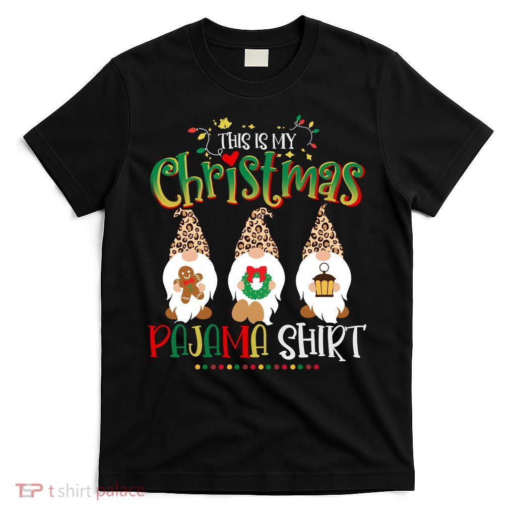 This is my christmas pajama Shirt Gnome Christmas Red Plaid T-Shirt