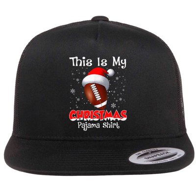 This Is My Christmas Pajama Gift For Football Flatbill Hat