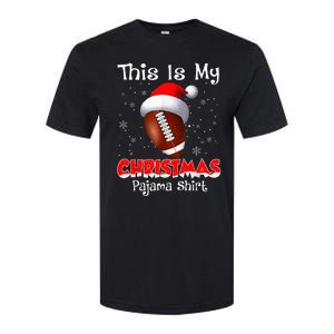 This Is My Christmas Pajama Gift For Football Softstyle CVC T-Shirt