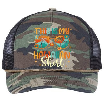 This Is My Hawaiian Summer Vacation Retro Rope Trucker Hat Cap