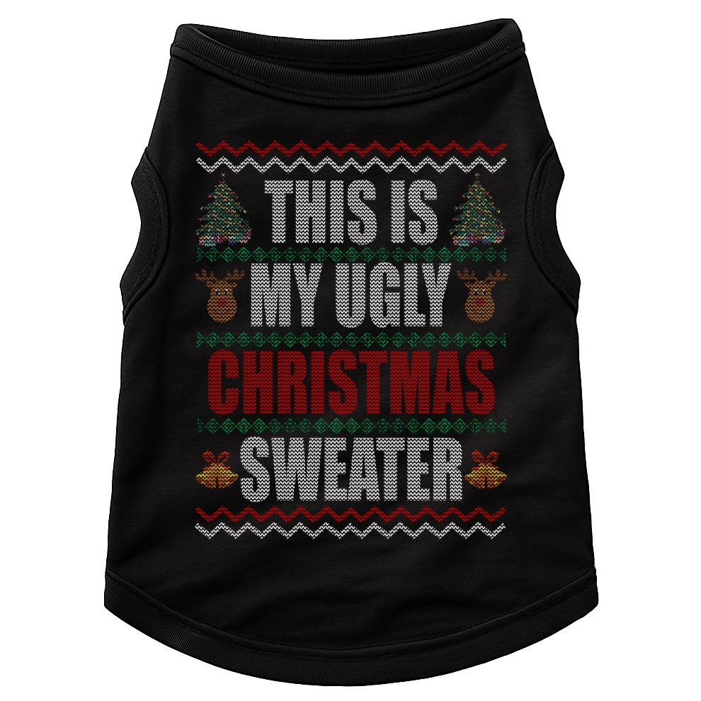 This Is My Ugly Christmas Sweater Design Doggie Tank
