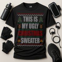 This Is My Ugly Christmas Sweater Design Performance Shirt