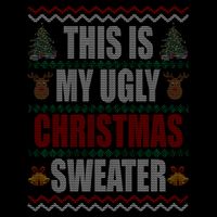 This Is My Ugly Christmas Sweater Design Sustainable Bucket Hat