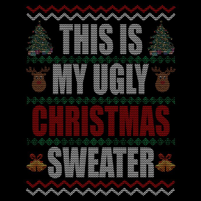 This Is My Ugly Christmas Sweater Design Sustainable Bucket Hat