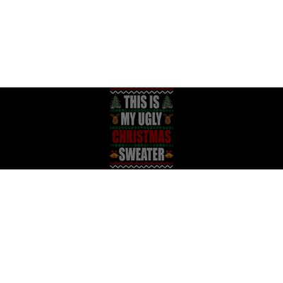 This Is My Ugly Christmas Sweater Design Bumper Sticker