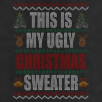 This Is My Ugly Christmas Sweater Design Adult Drive Performance Visor