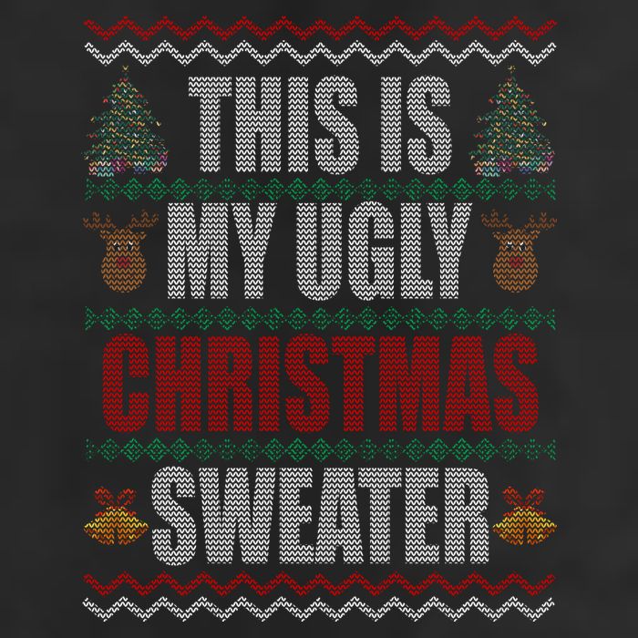 This Is My Ugly Christmas Sweater Design Adult Drive Performance Visor