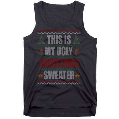 This Is My Ugly Christmas Sweater Design Tank Top