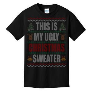 This Is My Ugly Christmas Sweater Design Kids T-Shirt