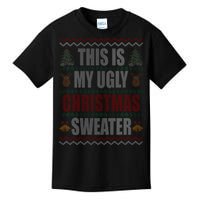 This Is My Ugly Christmas Sweater Design Kids T-Shirt