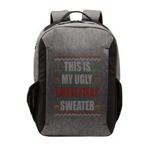 This Is My Ugly Christmas Sweater Design Vector Backpack