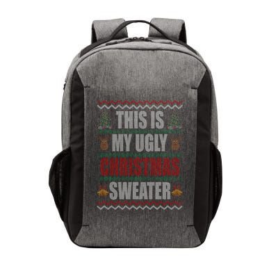 This Is My Ugly Christmas Sweater Design Vector Backpack