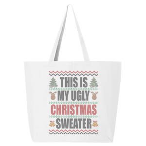 This Is My Ugly Christmas Sweater Design 25L Jumbo Tote