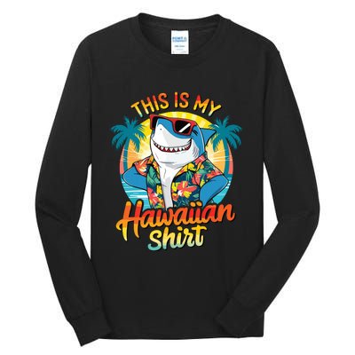 This Is My Hawaiian Tropical Luau Costume Party Hawaii Tall Long Sleeve T-Shirt