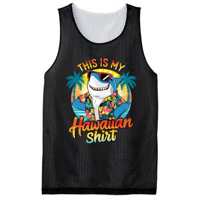 This Is My Hawaiian Tropical Luau Costume Party Hawaii Mesh Reversible Basketball Jersey Tank