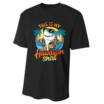 This Is My Hawaiian Tropical Luau Costume Party Hawaii Performance Sprint T-Shirt