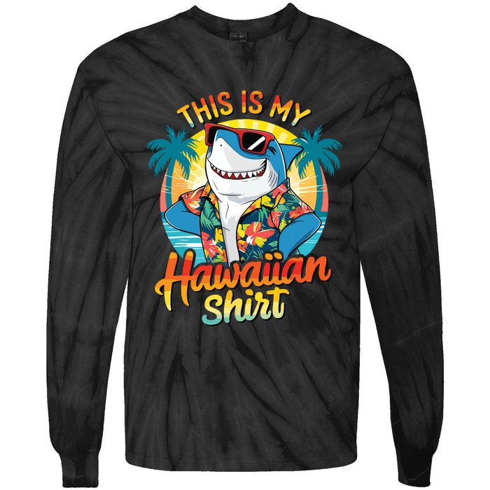 This Is My Hawaiian Tropical Luau Costume Party Hawaii Tie-Dye Long Sleeve Shirt