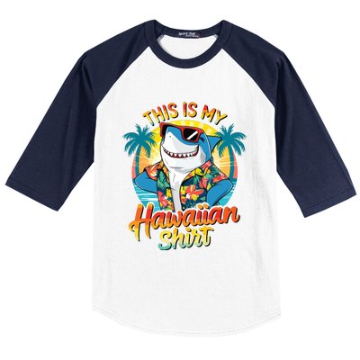 This Is My Hawaiian Tropical Luau Costume Party Hawaii Baseball Sleeve Shirt