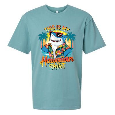 This Is My Hawaiian Tropical Luau Costume Party Hawaii Sueded Cloud Jersey T-Shirt