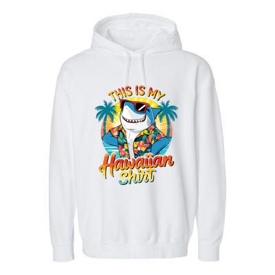 This Is My Hawaiian Tropical Luau Costume Party Hawaii Garment-Dyed Fleece Hoodie