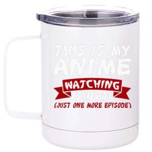 This is my Anime Watching Anime Merchandise Waifu Gift  12 oz Stainless Steel Tumbler Cup